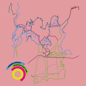 Mens Trailforks Map Tee Design