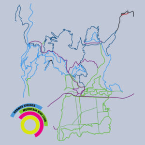 Womens Trailforks Map Tee Design