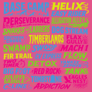 Womens Trail Names Front Tee Design