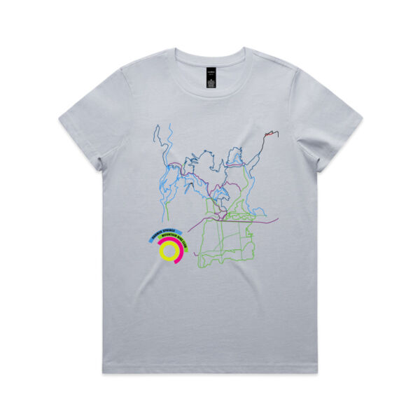 Womens Trailforks Map Tee Thumbnail